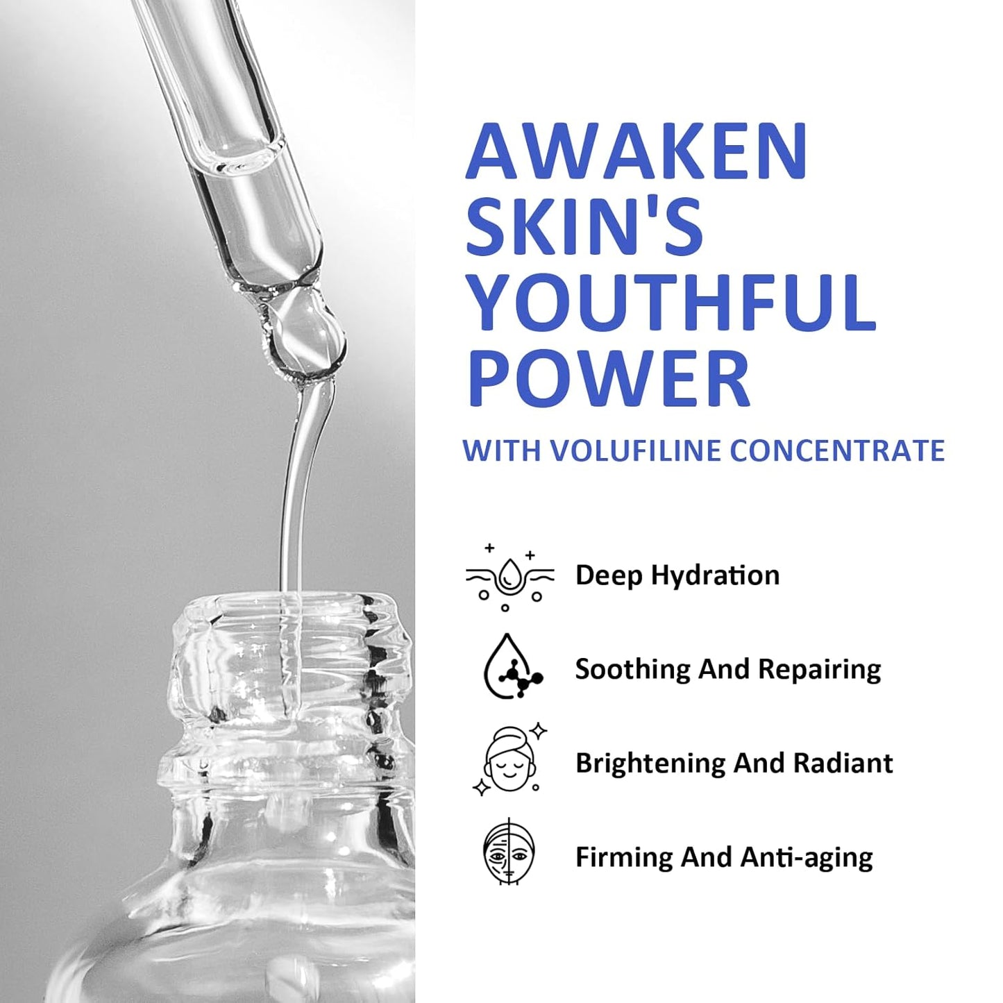 Volufiline Serum - Anti-Wrinkle & Firming Facial Serum for Hydrated, Plumper Skin | 1.01 fl. oz
