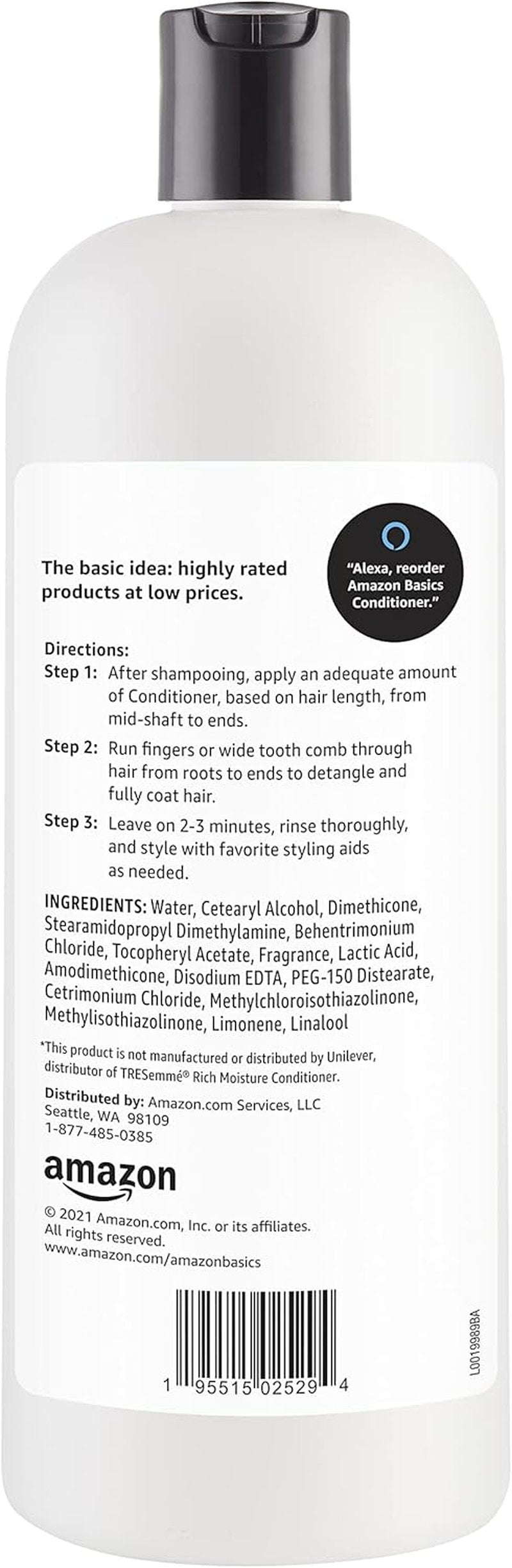 Moisture Rich Conditioner for Dry & Damaged Hair - Nourishing Formula with Vitamin E | 28 Fl. Oz.