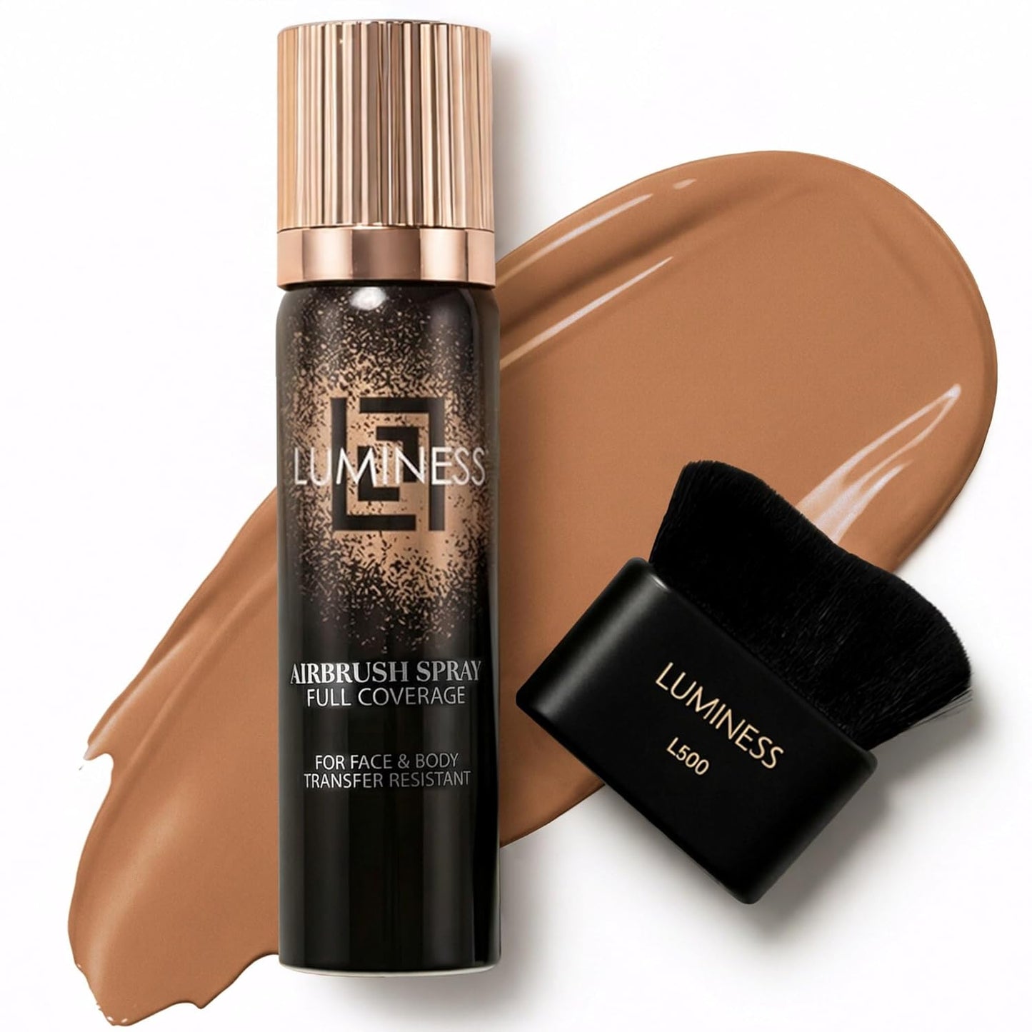 LUMINESS Airbrush Body Coverage Perfector - Waterproof Tattoo Cover Up Makeup | Full Coverage Foundation, 18-Hour Wear