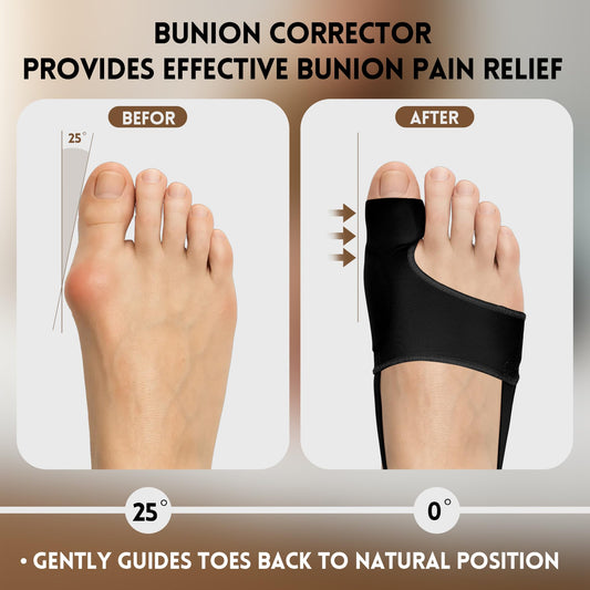 CHJOD Bunion Corrector for Women-Adjustable Toe Straightener, Hammer Toe Straightener for Day & Night Wear, Provides Effective Bunion Pain Relief Fits Both Left and Right Feet