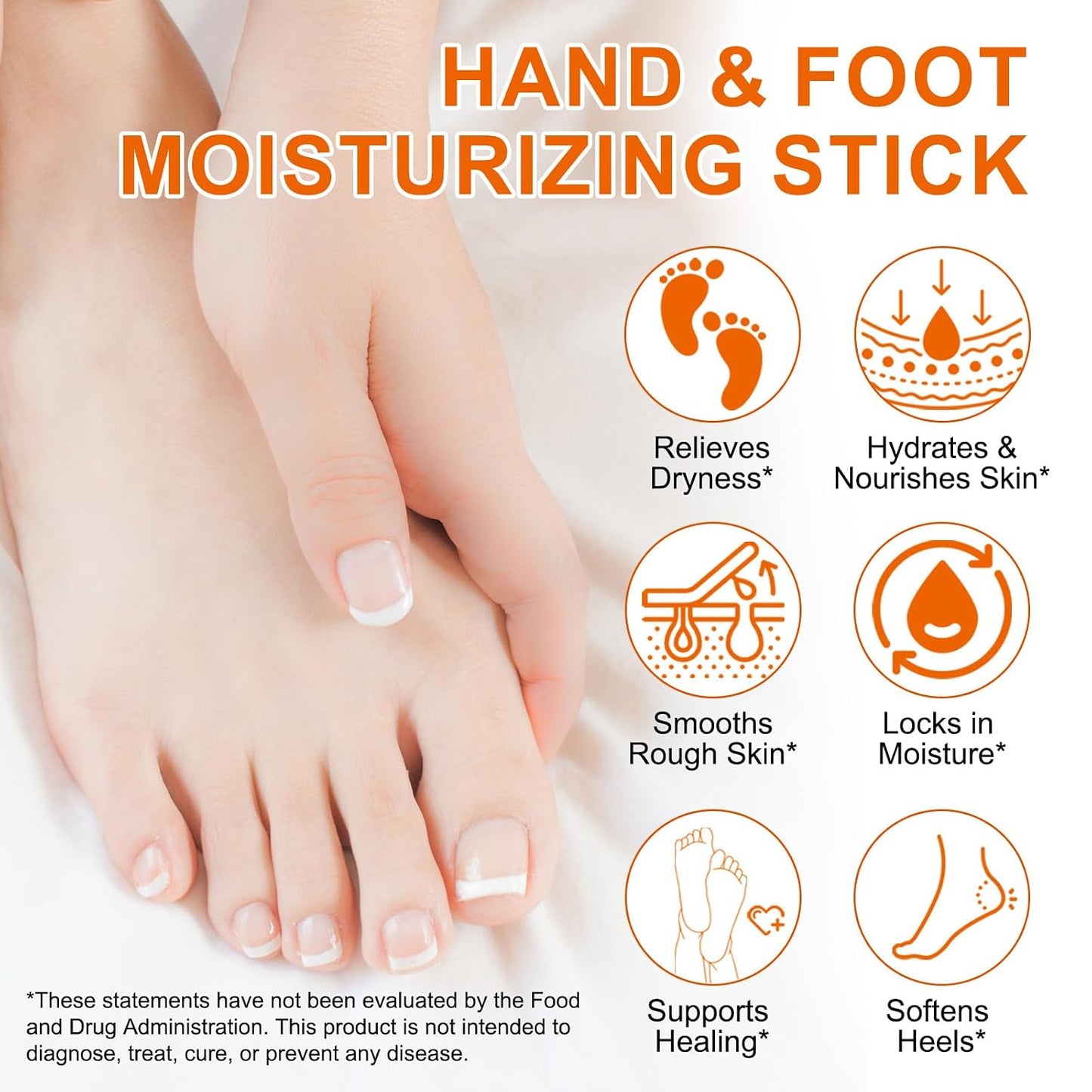 Manuka Honey Moisturizing Stick - Nourishing Foot & Hand Cream for Dry Cracked Skin | Portable 40g/1.41oz with Shea Butter & Aloe Vera