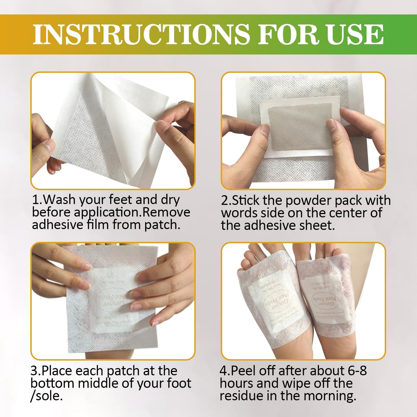 TEWEAE 62 Pads Foot Pads for Better Sleep, Natural Ginger & Bamboo Vinegar Turmeric Wormwood - No Off - Improves Sleep and Relaxation - Premium Foot Care Good Night Foot Patches. for Father's Day