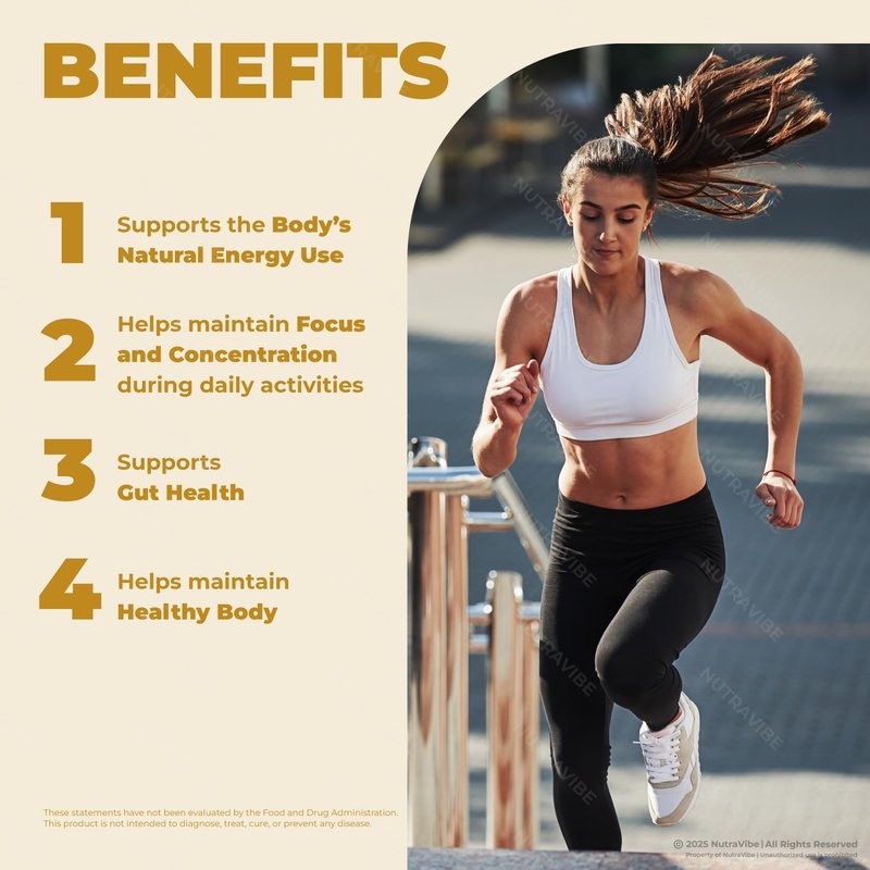 NutraVibe Burnify Capsules – Daily Balance & Energy Support Supplement | Natural Formula for Healthy Body Shape, Digestion & Active Lifestyle | Easy-to-Swallow, Non-Habit Forming (60 Capsules)