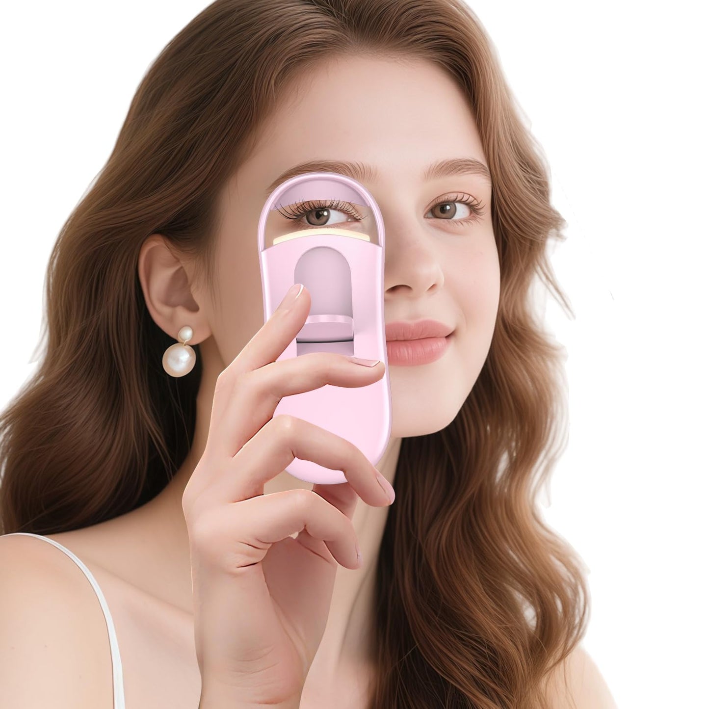 Zarbaha Electric Heated Eyelash Curler for 24-Hour Lift | Rechargeable, Anti-Scald Design with 3 Temperature Settings Perfect Lash Lift Tool for Natural & False Lashes