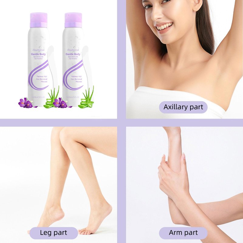 New Upgraded Cloud Sense Pain-Free Hair Removal Spray,Smooth Hair Removal Spray for Sensitive Skin,Gentle Spray Hair Remover for Legs, Bikini, Underarms & Full Body Women & Men(3pcs)