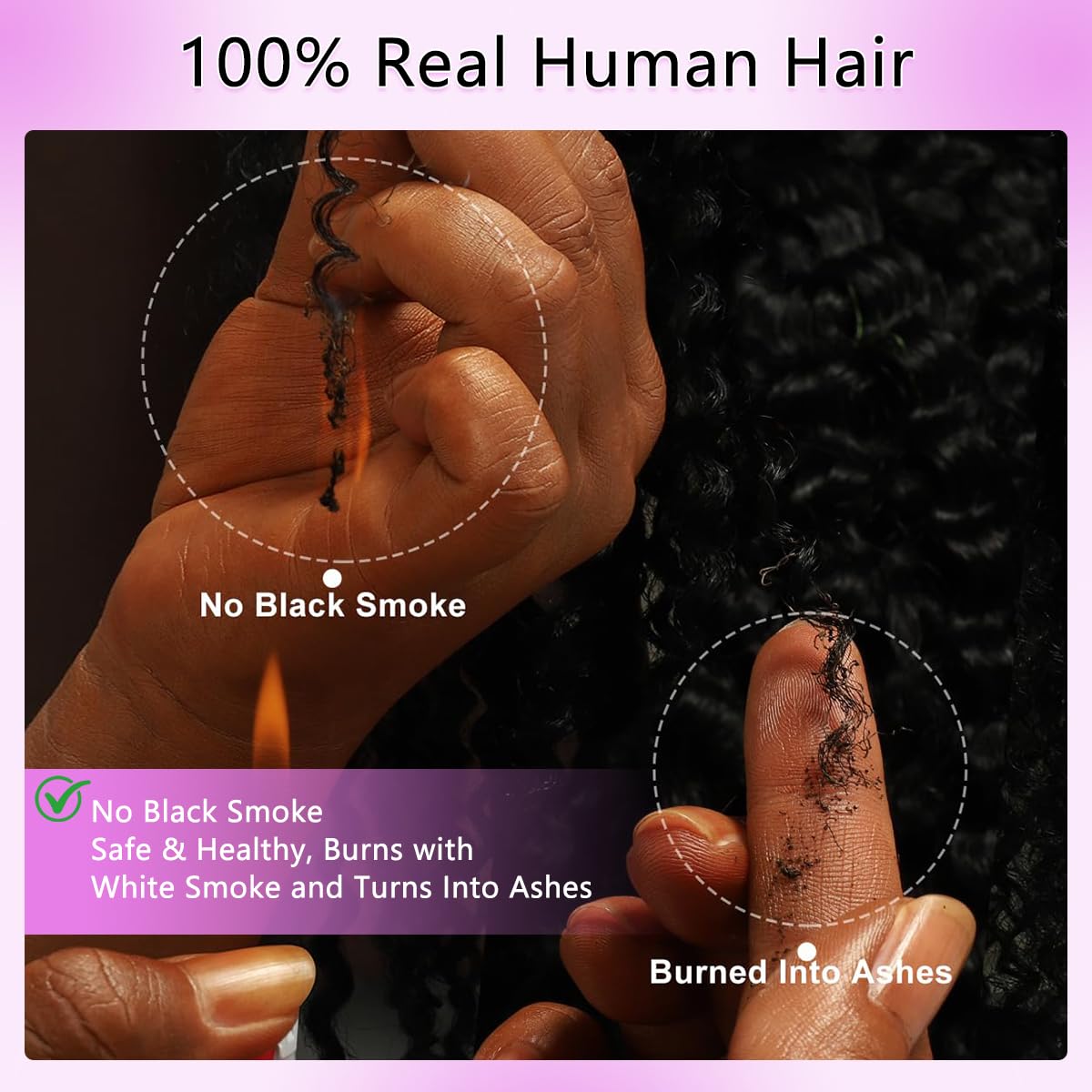 Human Crochet Hair for Black Women Deep Wave Crochet Human Hair Bundles 18 Inch 120g Pre-Separated Feather Crochet Human Hair Natural Black