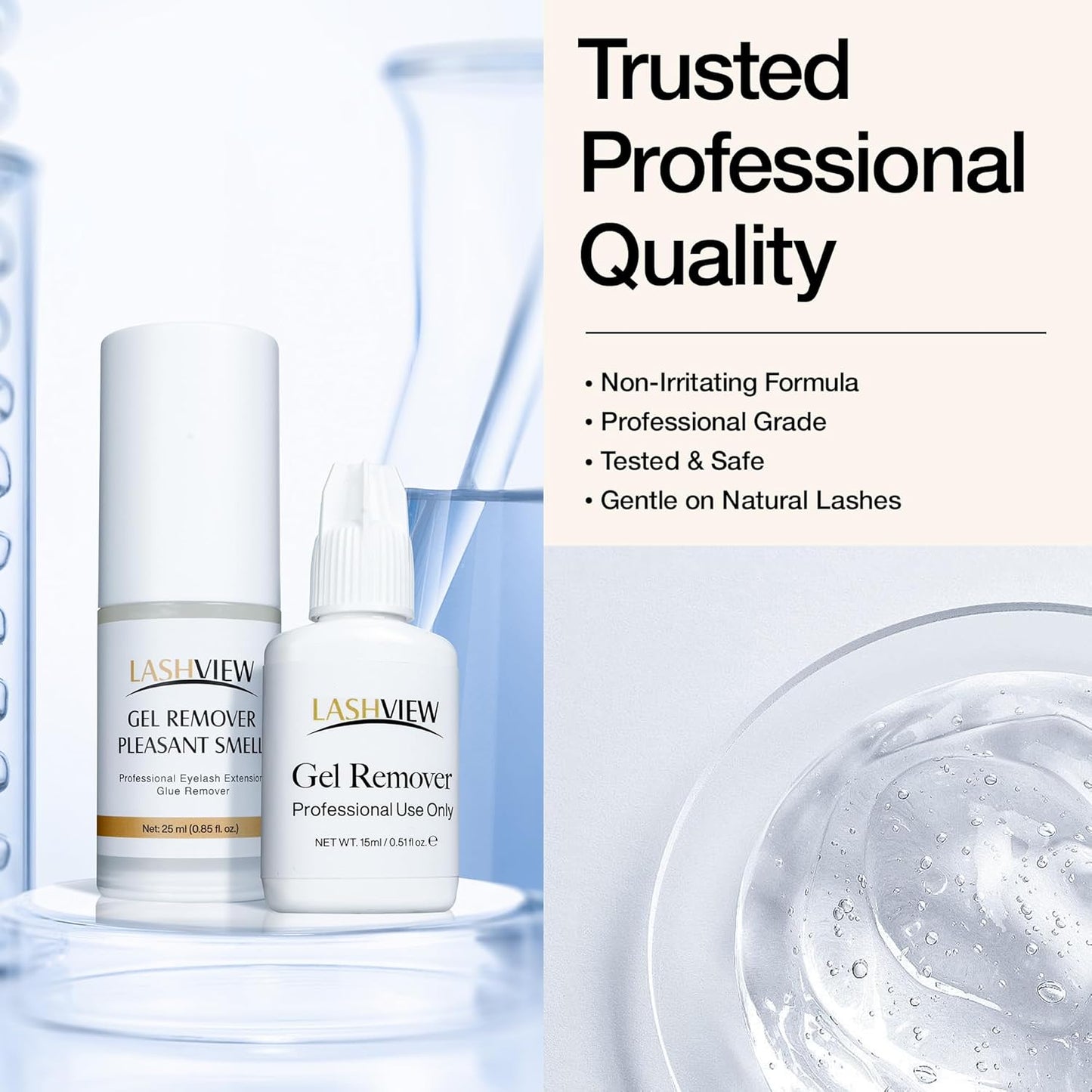 Sensitive Lash Remover Gel for Lash Extensions - Clear 15ml | Gentle Formula for Easy Removal
