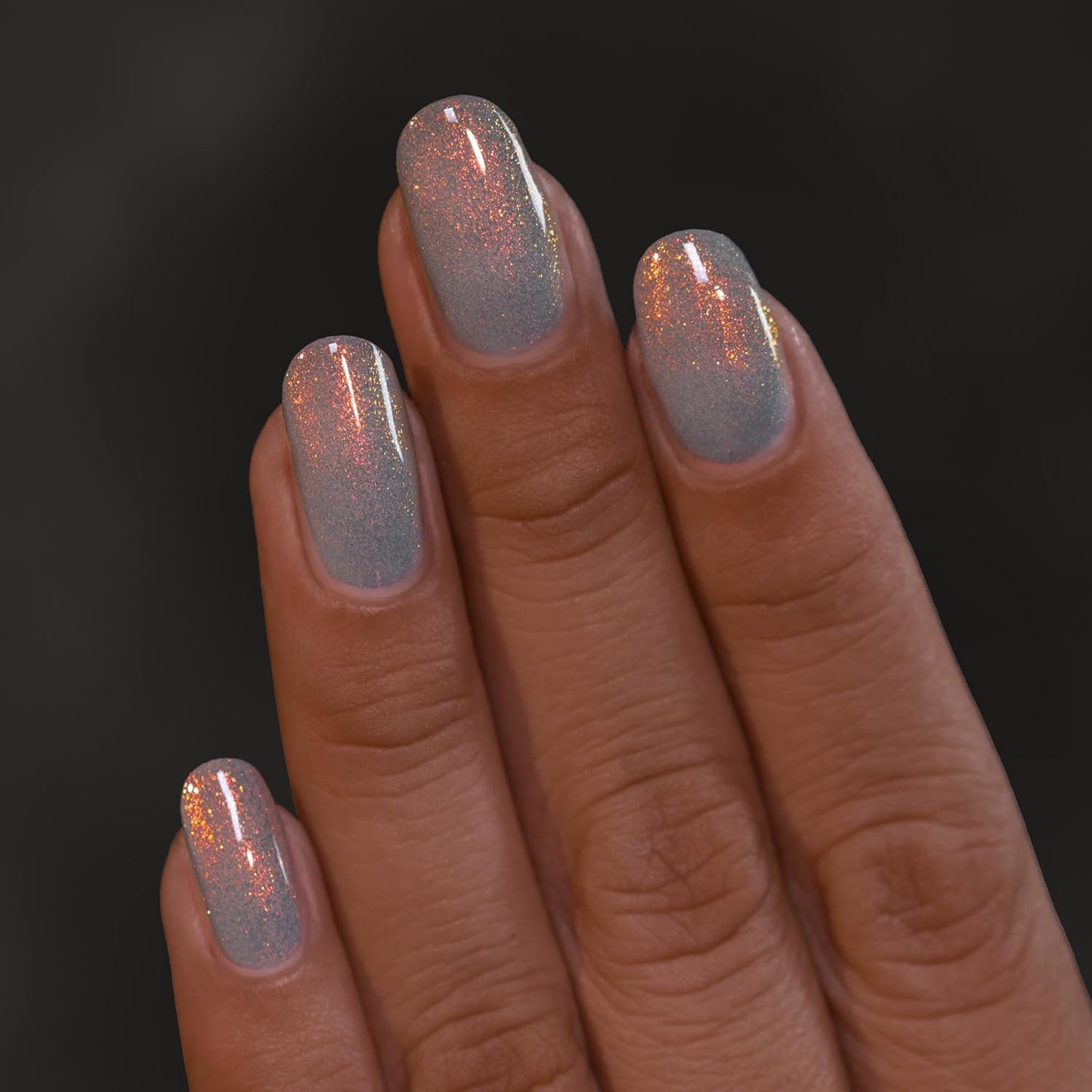 ILNP Flicker | Light Grey Shimmer Nail Polish for Stunning Nails - 15ml