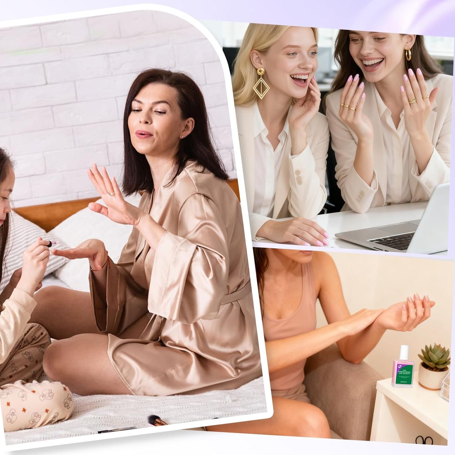 Nail Strengthener & Growth | Extra Strong Protein Hardener for Damaged Nails - Nude Pink 15ml - Quick Dry Ridge Filler