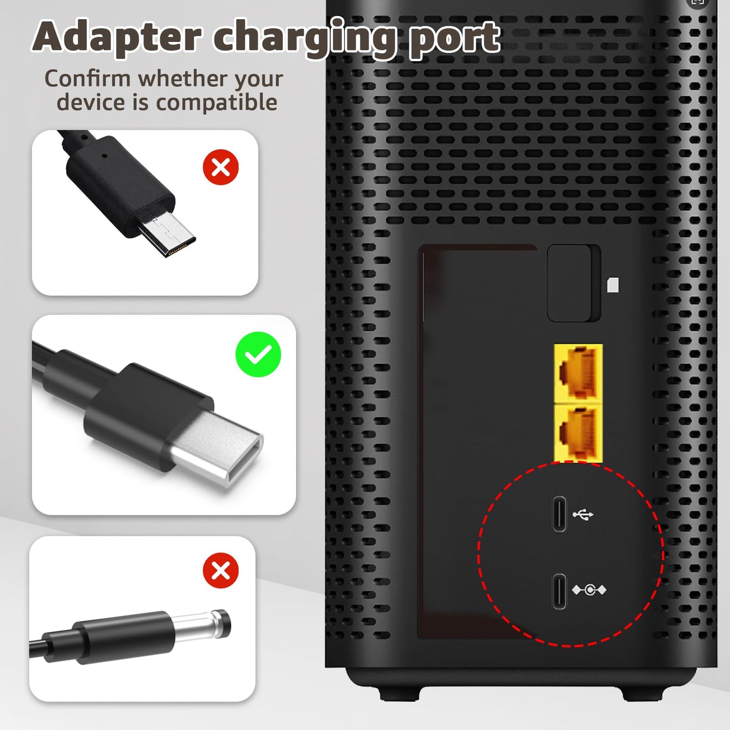 Norward AC Adapter Compatible with T-Mobile 5G Internet Gateway - Arcadyan KVD21 Adapter Power Cord