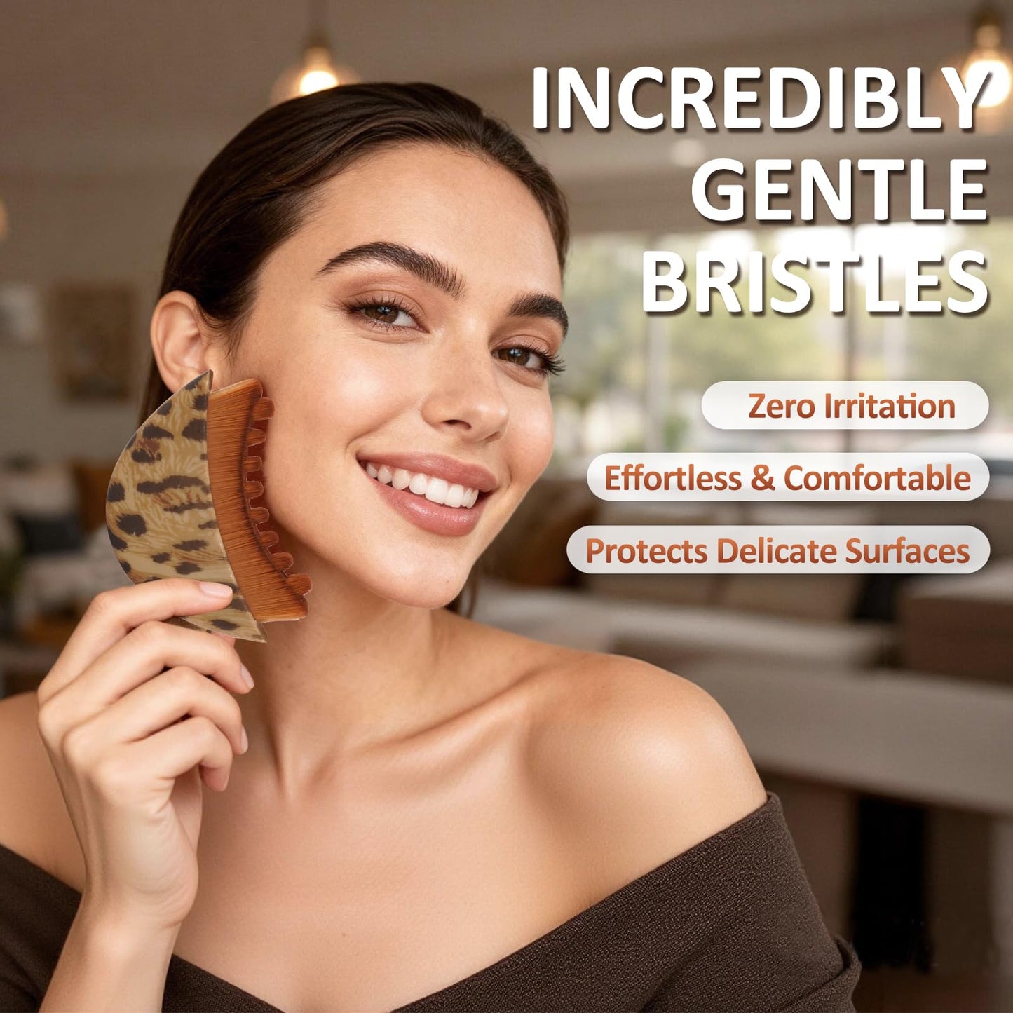 Lymphatic Contour Brush for Face, Face Sculpting Tool for Lymphatic Drainage-2 Pack