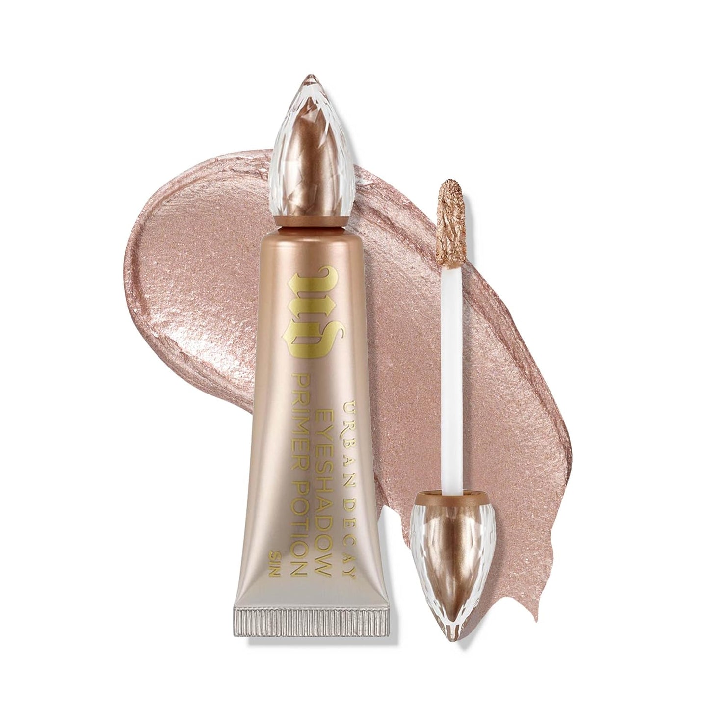 Urban Decay Shimmer Eyeshadow Primer - Champagne Shimmer Eye Primer for Crease-Resistant, Long-Lasting Makeup | Smooths & Preps Eyelids