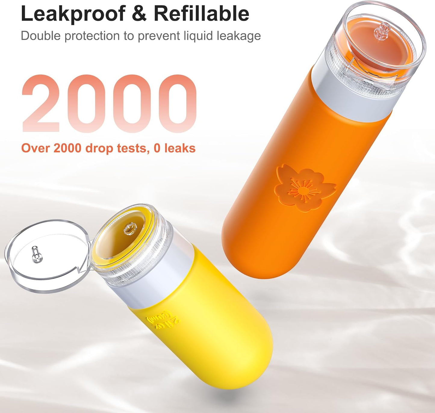 Travel Bottles for Toiletries - TSA Approved Silicone Containers | 20-Pack Leak Proof Refillable Travel Size Bottles