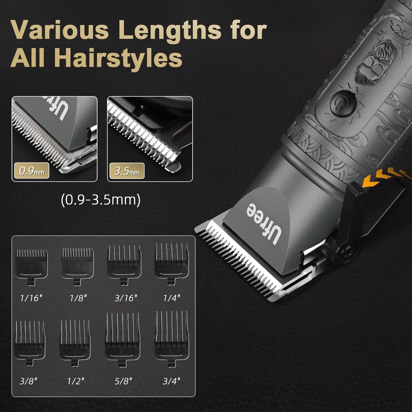 Beard Trimmer for Men - Cordless Electric Hair Clipper & Grooming Kit | Nose, Face, Ear, Body Care