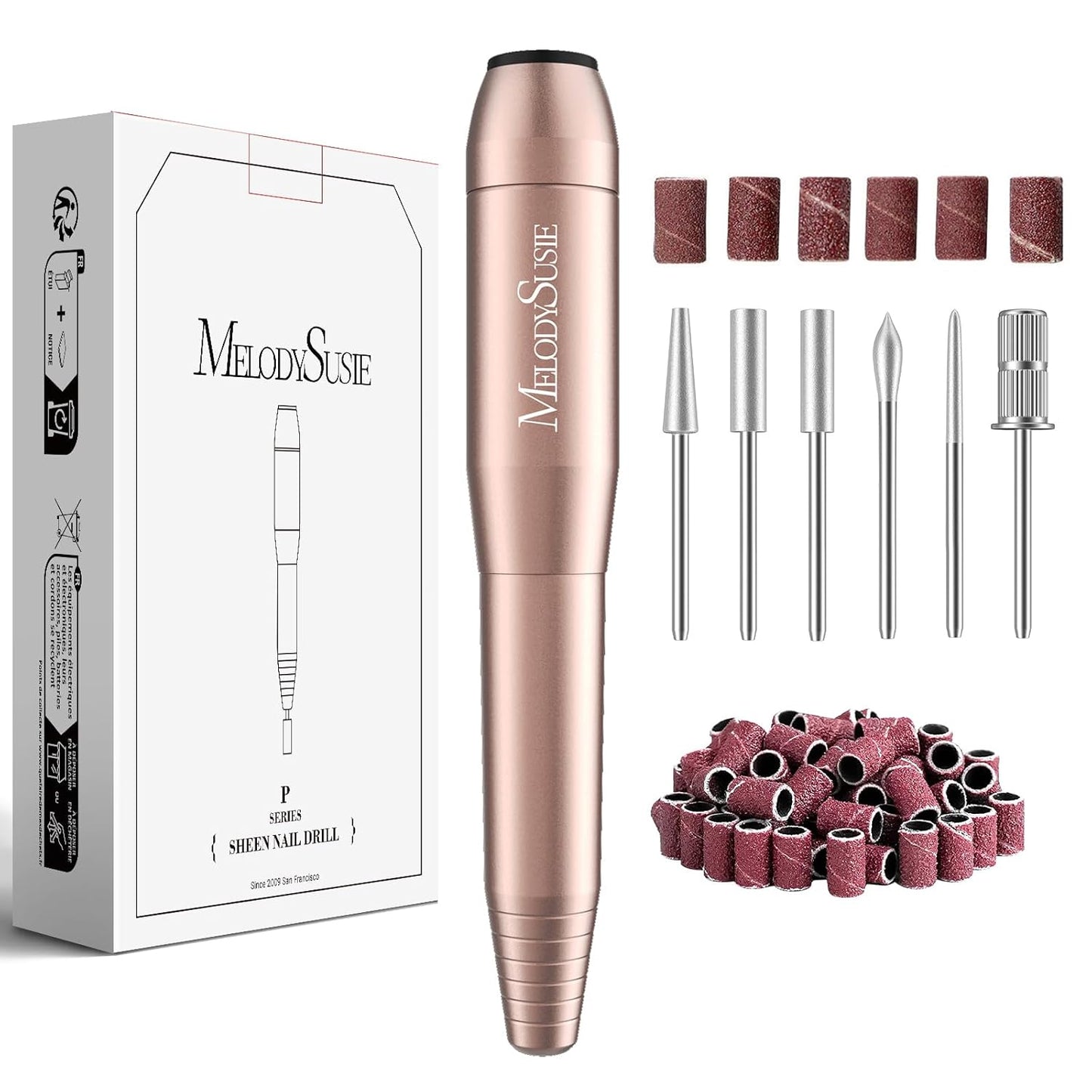 Portable USB Nail Drill - 20000RPM Electric Nail File for Manicure, Polishing & Gel Removal | Compact Design for Home Use