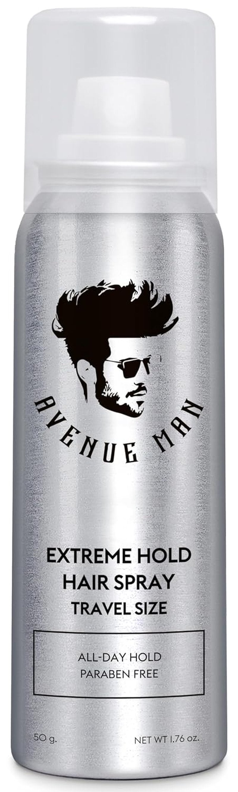 Avenue Man Extreme Hold Hairspray - Lightweight, Non-Sticky Formula for Frizz Control | Travel Size 1.76 oz