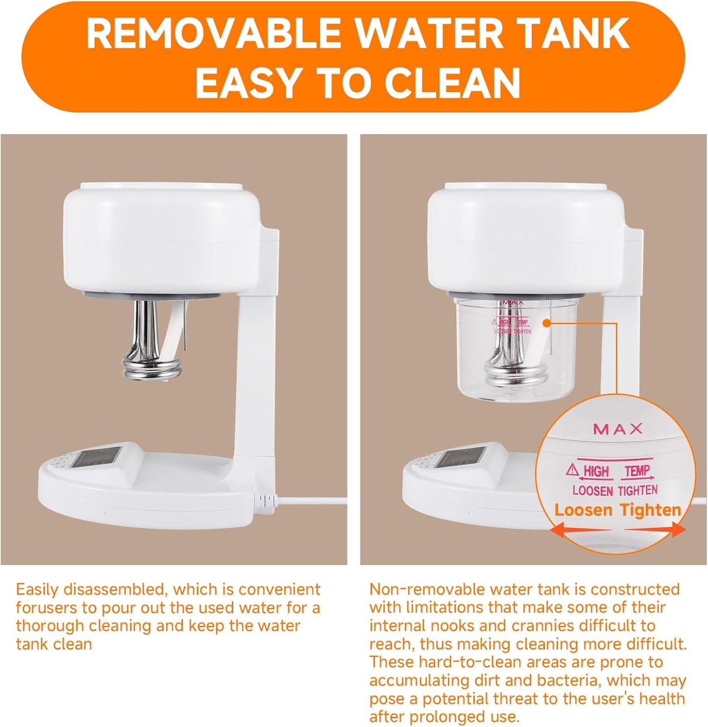 Nano Ionic Facial Steamer - Portable Face Steamer with Extendable Arm & Rotating Nozzle | Spa Quality Skincare Device