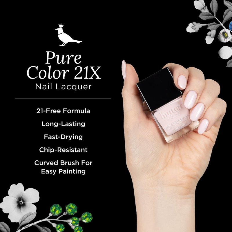 butter LONDON PC21X Nail Lacquer Polish, Sweetiekins - Fast-Drying, Long Lasting Gel-Like Finish & Chip-Resistant Nail Lacquer Helps Protects & Strengthens Nails - Vegan & Cruelty-Free