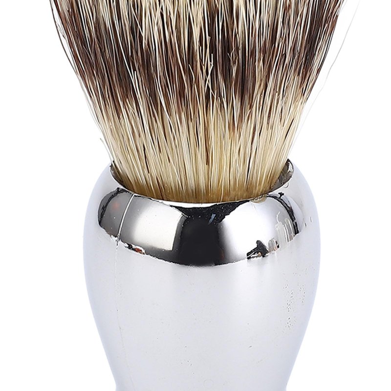 2Pcs Shaving Brush for Men, Long Soft Dense Brush Hair with Handle for Foaming Cream and Beard Shaving