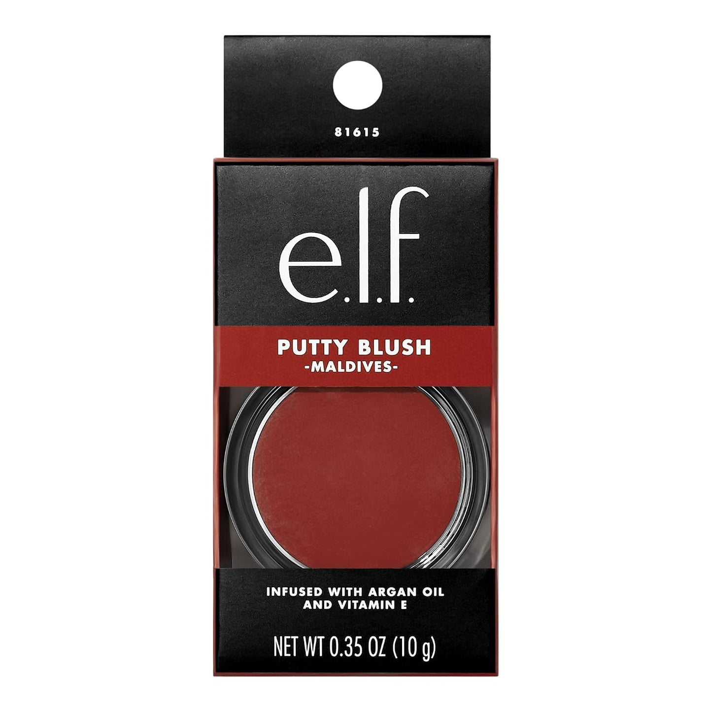 e.l.f. Putty Blush - Creamy Ultra Pigmented Formula with Argan Oil & Vitamin E | Maldives, 0.35 Oz