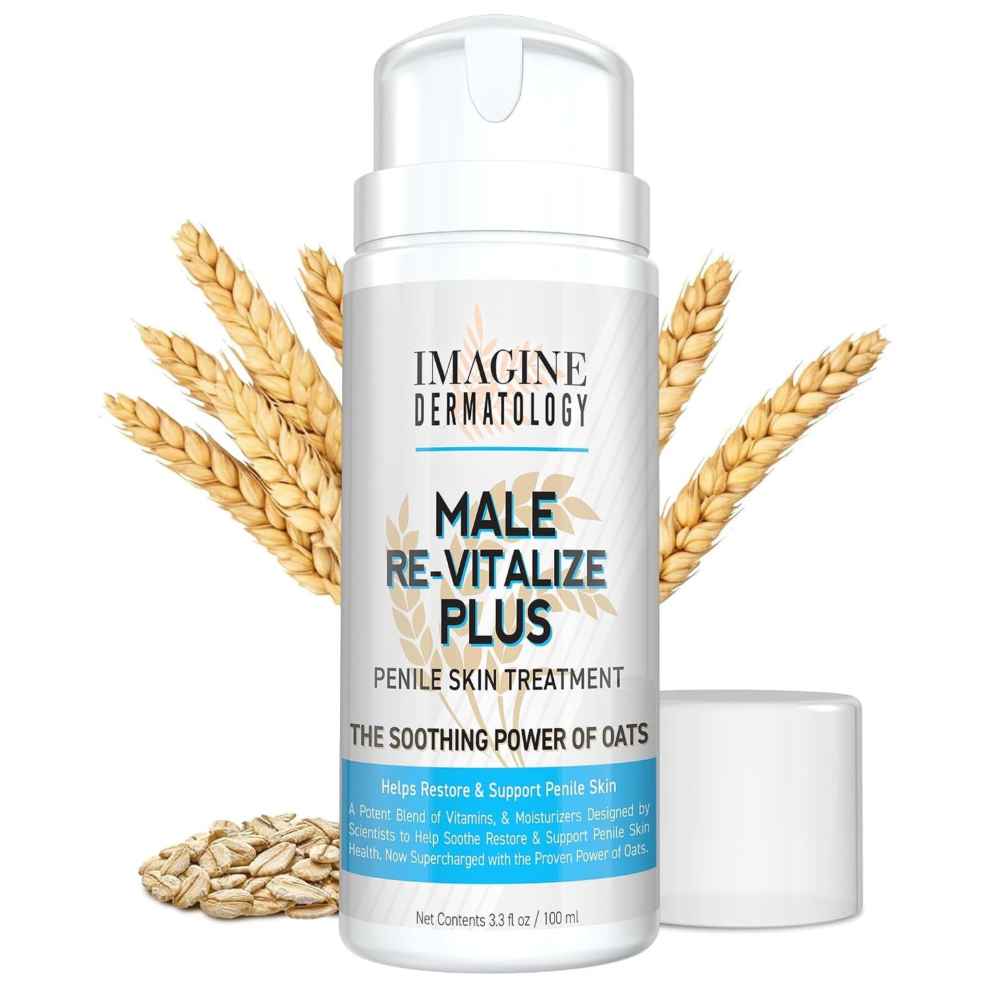 Male Re-Vitalize Penile Health Relief Cream - Soothe & Protect Irritated Skin | TSA Compliant 3.3 fl oz