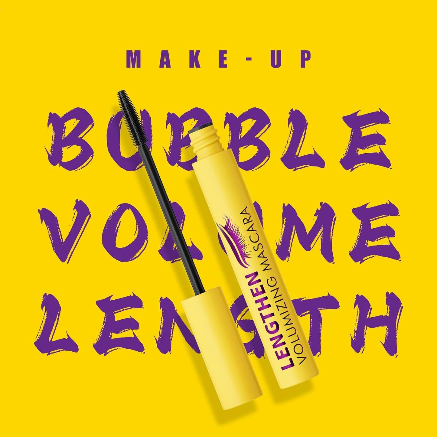 Bubble Mascara - Lightweight Volumizing Formula for Fluffy, Lifted Lashes | Jet Black, Smudge-Proof, Long-Lasting