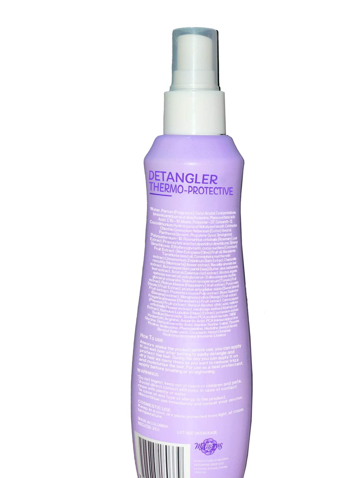 Milagro Anti-Frizz Kit (5 Pack) - Shampoo, Biorepolarizador, Termoprotector Anti-Frizz & Anti-Tangle Brush