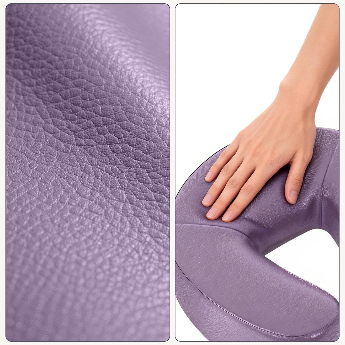 Universal Face Cradle Cushion - Linens Head Rest for Massage Tables | Adjustable 5.5-17.7 Inches (Purple)