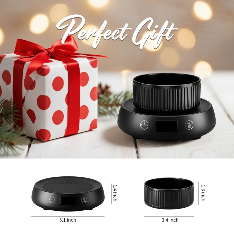 Lyty Wax Melt Warmer 3-in-1 Candle Warmer with Timer, Electric Scented Wax Melter Fragrance Wax Cube Burner for Home Bedroom Office, 8H Auto Shut Off 3 Temperature Setting (Black)