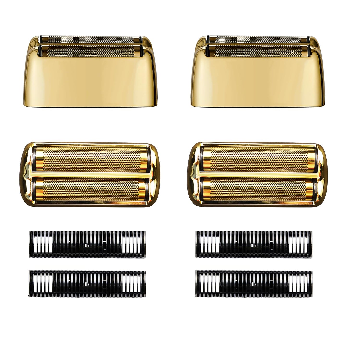 Shaver Replacement Foil and Cutters compatible with BaBylissPRO FXFS2 Electric Razors, Shaver Replacement Head compatible with BaBylissPRO Double Foil Shaver (Gold 2)