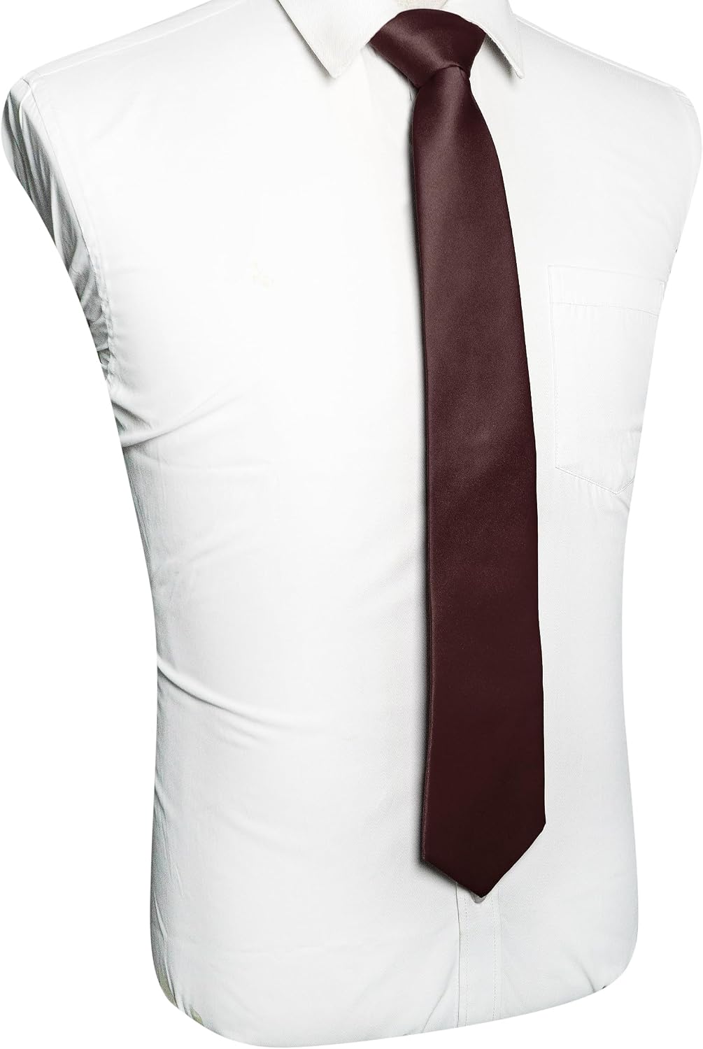 Solid Color Tie for Men - Business & Wedding Necktie | Elegant Design