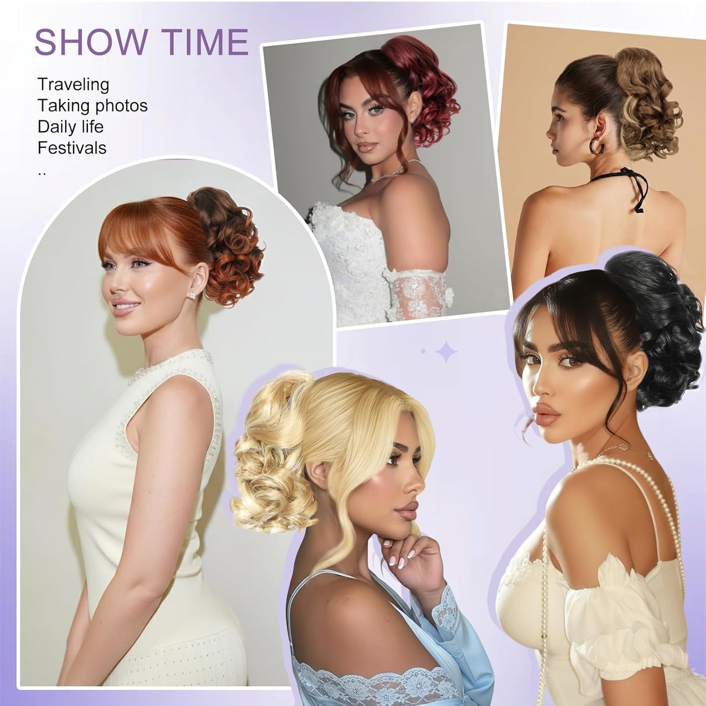Curly Ponytail Extension - 10 Inch Drawstring Gray Synthetic Hairpiece for Women | Perfect for Daily Wear & Parties