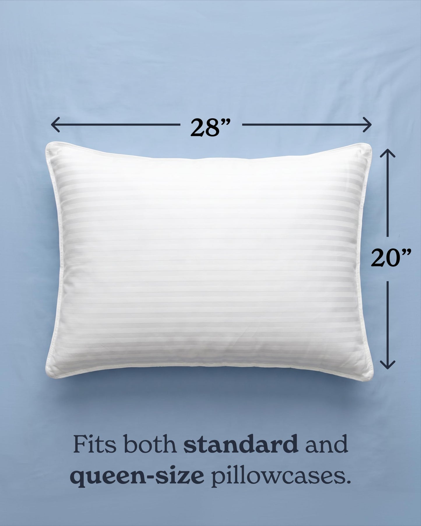 Beckham Hotel Collection Bed Pillows Standard/Queen Size Set of 2 - Original Soft Down Alternative Pillow for Sleeping - Soft Support for Back, Stomach or Side Sleepers