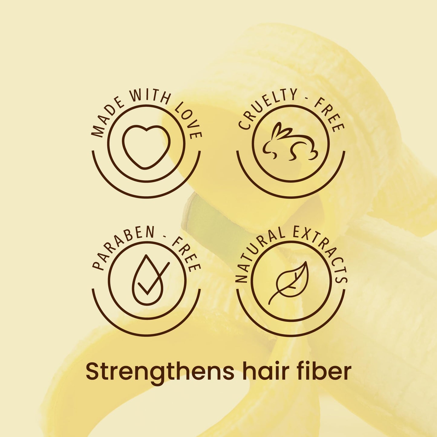 ANYELUZ Banana Leave-In Styling Cream - Leave-In Conditioner for Frizz Control and Shine, Strengthens and Smooths Hair