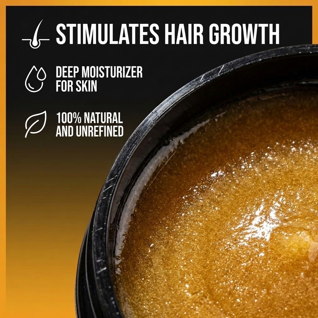 Batana Oil for Hair Growth - Raw Unrefined Natural Moisturizer | Cold-Pressed from Honduran Palm Nut - 4 oz