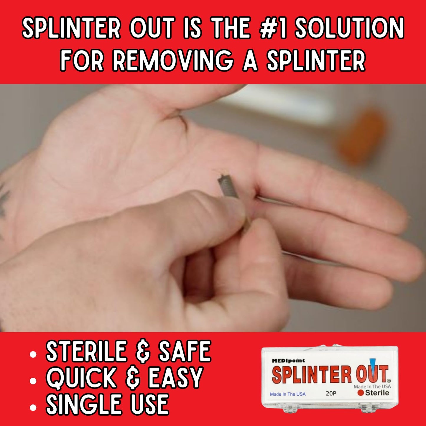Splinter Out Splinter Remover, 20 Count (Pack of 5)