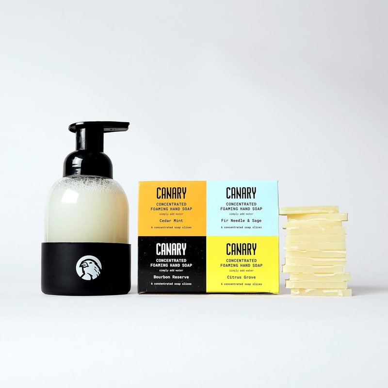 Canary Foaming Hand Soap Refill Bars - Non-Toxic, Organic Concentrate with Coconut Oil | Makes 24 Bottles