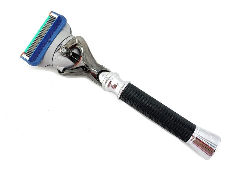 G.B.S Professional Shaving Razor 6in Long Handle and 1 Blade, Black