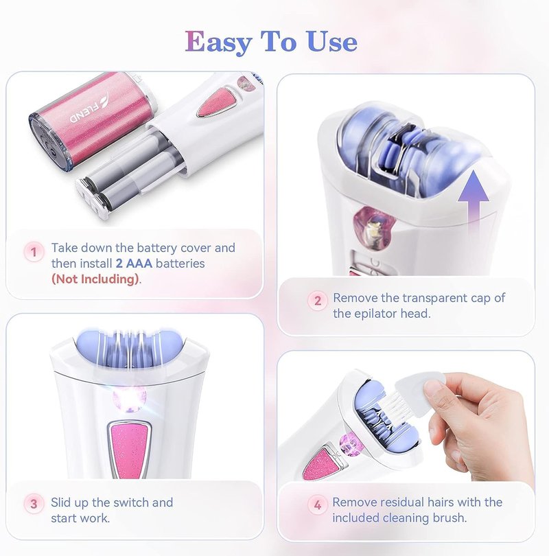 Facial Epilator Smooth Glide Epilator for Women Face Hair Remover Smooth Glide for Women Face Hair Removal Smooth Glide for Face Bikini Leg Arms
