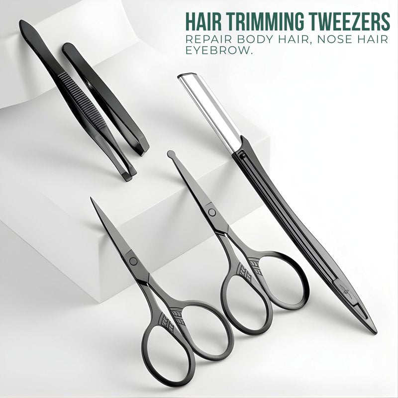 Kozaare: Nail Clippers Set Fingernail and Toenail Clipper Cutters for Men and Women, Professional Manicure Pedicure Grooming Kit, 40 Pieces Stainless Steel Nail Care Tools Travel Case (Green)