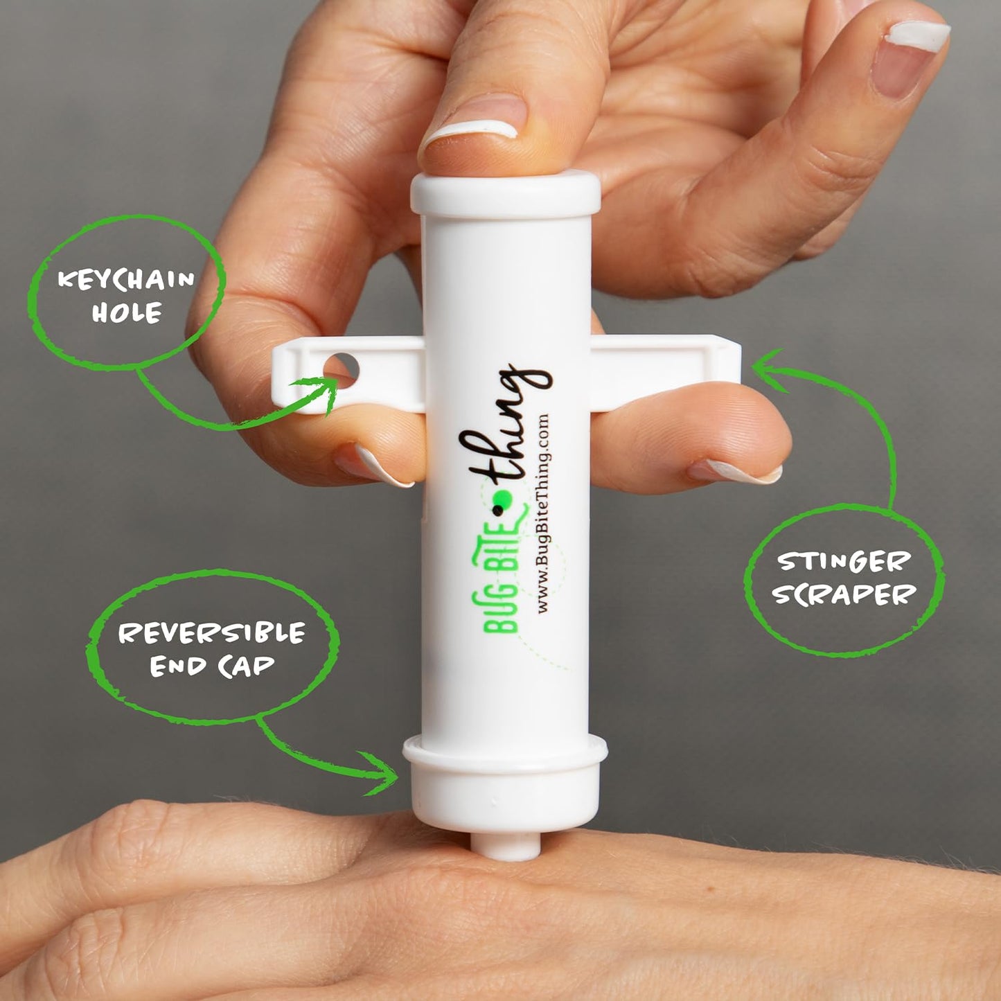 BUG BITE THING Suction Tool - Bug Bites and Bee/Wasp Stings, Natural Insect Bite Relief- White/3 Pack