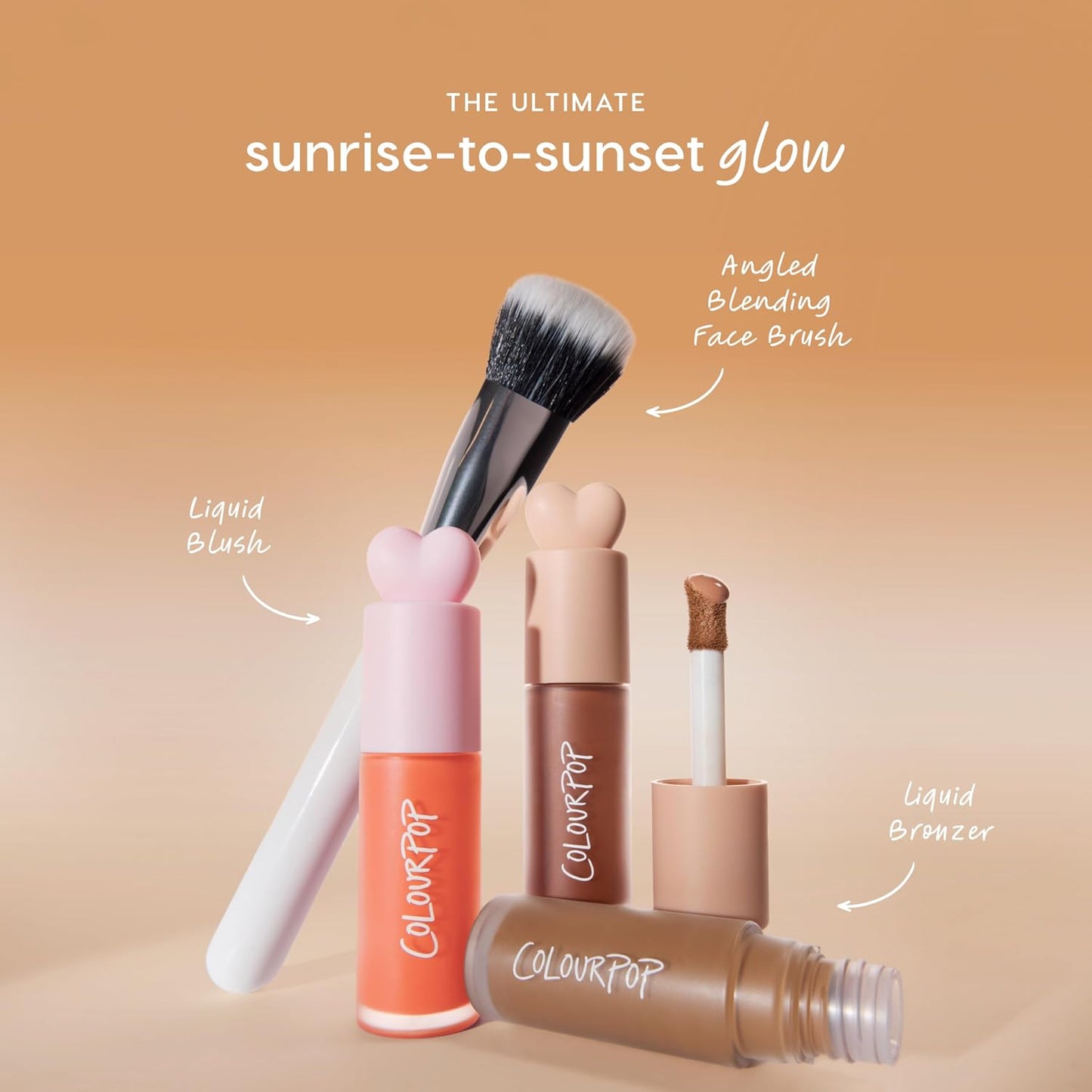 ColourPop Liquid Bronzer - Buildable Lightweight Face Contour | Hydrating Formula with Squalane & Vitamin E - Cool Toned Deep Bronze (0.27 oz)