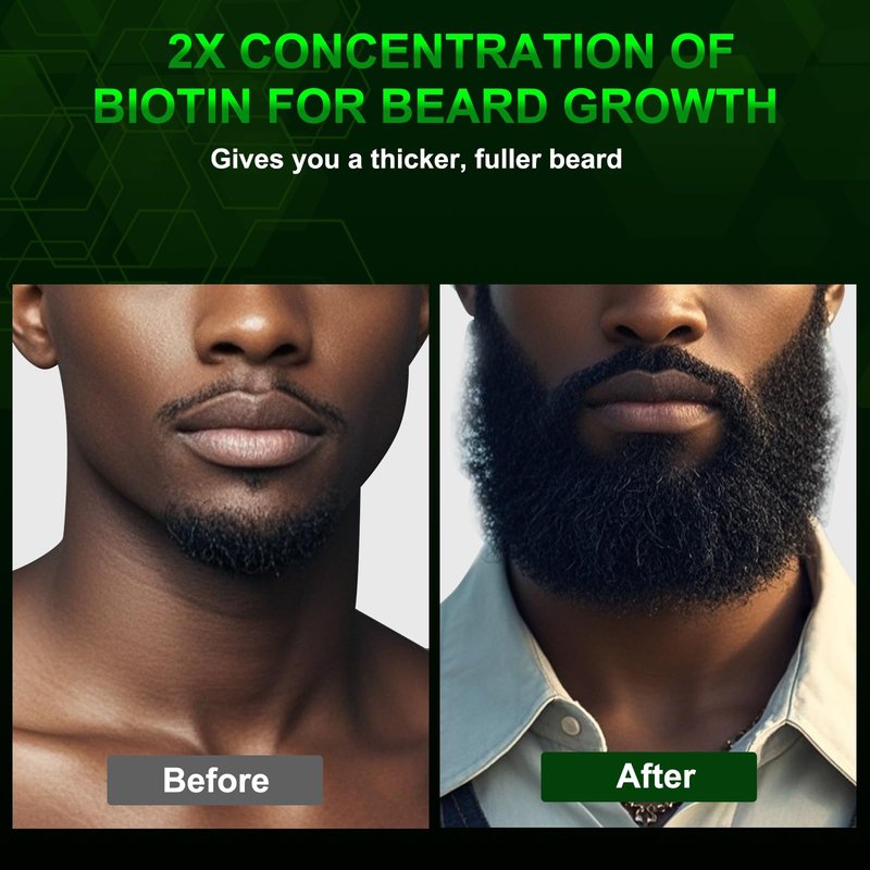 NEWBLUECARE Beard Oil and Beard Balm for Men - Beard Growth Kit for Beard Soften and Moisture - Natural & Organic Jojoba, Argan, Shea Butter - Beard Care Kit for Dad, Husband, Boyfriend, Green