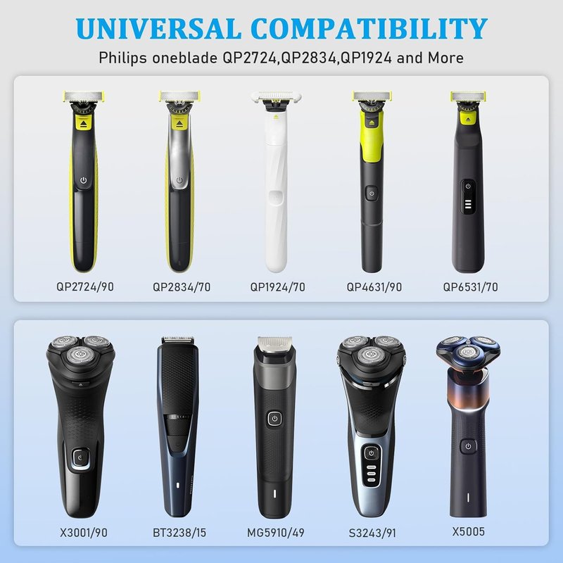 GOLDFOX 5V USB Charger Cord Compatible with Philips Norelco One Blade 360 Shaver QP2724 QP2834 QP4530 MG7910 MG9525 MG9510 MG5910 S7887 QP1924 X5006 Electric Trimmer Shaver Replacement Charging Cable