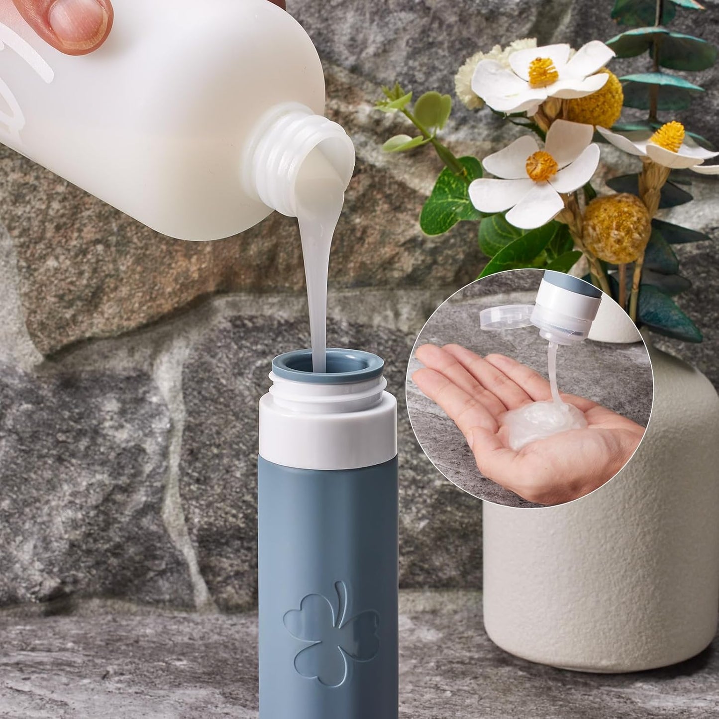 Travel Bottles Set - 23 Pack TSA Approved Silicone Toiletry Bottles | Leak Proof, BPA Free, Refillable Travel Essentials
