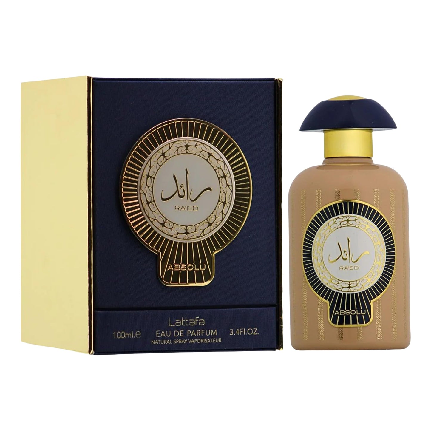Lattafa Ra'ed Absolu – Sweet, Gourmand, Woody, Amber – Eau de Parfum Spray Long-Lasting Fragrance for Unisex, 3.4 Ounce / 100 ml