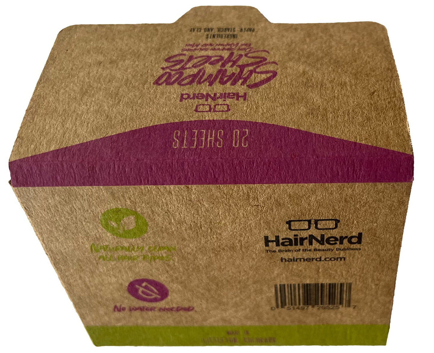Dry Shampoo Sheets - Fragrance-Free Hair Refresh Wipes | Eco-Friendly, Travel-Sized, 20 Count