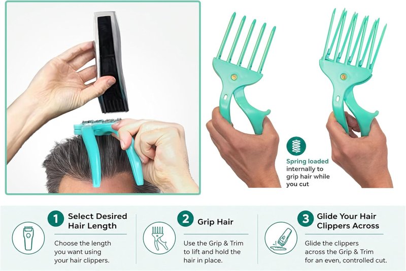DIY Haircut Tool - Effortless Home Hair Cutting | Compatible with Hair Clippers for Clean, Even Trims