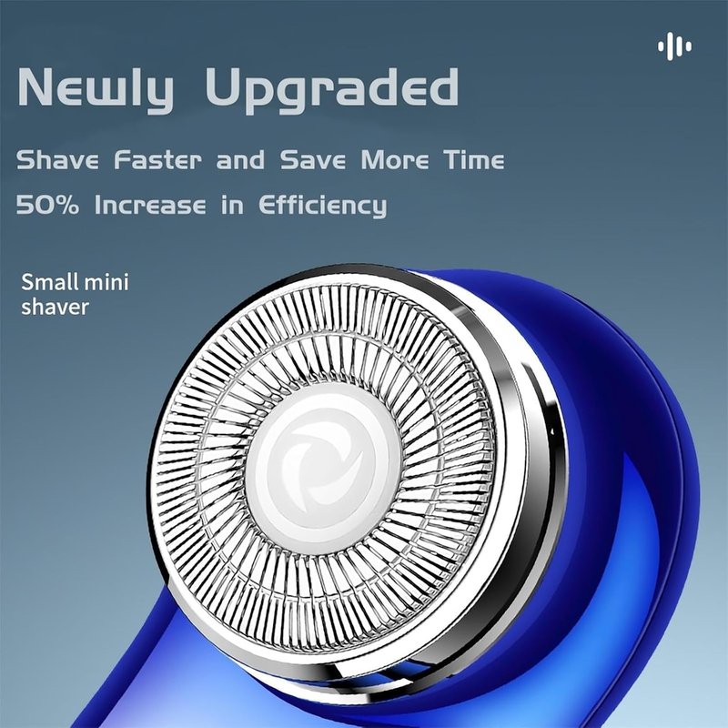 Mini Electric Shaver, Portable Powerful Storm Razor for Men Women, USB C Rechargeable, Battery Power Display, Lightweight Razor for Travel Office Business Trip Black