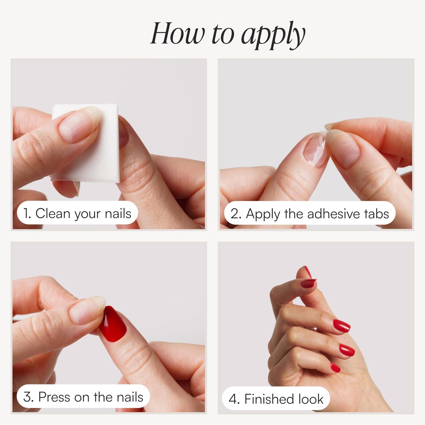 DOONAILS Soft Gel Press On Nails - 30 Pcs Kit with Stickers in 15 Sizes – Nude, Short Round – Reusable Glue On Fake Nails, Handmade & Salon-Quality Finish, Vegan & Cruelty-Free, Uñas Postizas